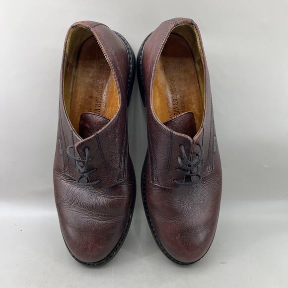 Mephisto Marlon Dress Oxford Men Size 12 Burgundy Leather Comfort Plain Toe Shoe